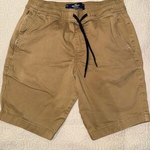 Hollister Men's Khaki Flat Front Shorts